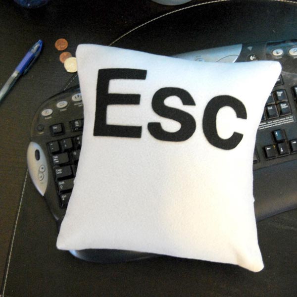 The Escape Key Pillow