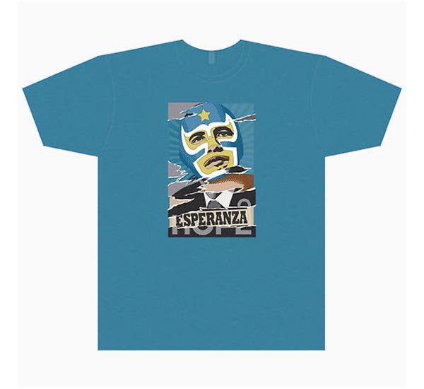 Esperanza (Hope) Lucha Libre T-Shirt by Reece Ward