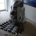 R2-D2 Console Mod Houses 8 Games Consoles