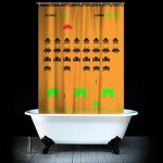Space Invaders Shower Curtain