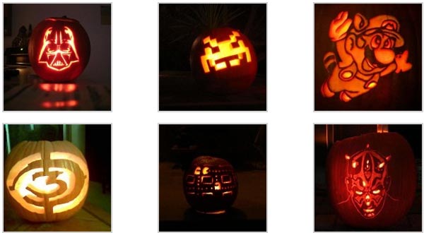 Geeky Halloween Pumpkin Carvings