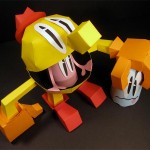 Pac-Man Papercraft Sculptures
