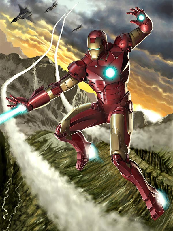 awesome iron man illustrations