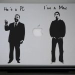 PC vs Mac MacBook Decal