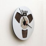 Recycled Magnetic Tape Reel Clock