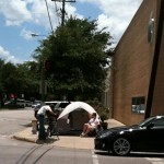 First iPhone 4 Camper in Line Already – in Texas Heat!