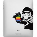 Mario Rainbow Apple Logo iPad Decal