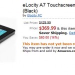 eLocity A7 Android Tablet Hits Pre-Order on Amazon