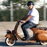 Wooden Vespa Scooter