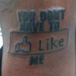 Rapper T-Pain Gets Facebook Like Tattoo