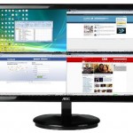 AOC Aire Black LED Monitor is Thin and Low Cost