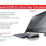 Leaked : Lenovo All-In-One ThinkCentre Edge 91z