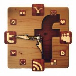 The Facebook Icon Wall Clock