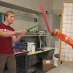 Kinect Used To Create Lightsaber Battling Robot Arm (video)