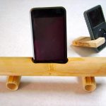Bamboo iPhone Speaker Stand