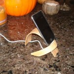 Curved Wood iPhone Docking Stand (video)
