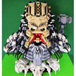 Scary Lego Predator Bust Glowers At You