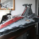 8ft Lego Venator Class Star Destroyer, Built Using 43,000 Lego Bricks (video)