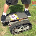 Off-Road Motorized Tread Skateboard (Video)