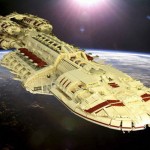 Behold This Lego Starship From Battlestar Galactica