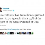 Minecraft Now Has 20 Million Registered Users Confirms Notch