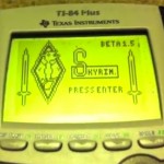 Skyrim Gaming Mod Created For TI-84 Calculators (video)