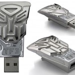 Flash Drive Gets Metal Transformers Logo