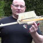 DIY Pump Action Pencil Crossbow (video)