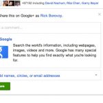 Google+ Gets a Share Button