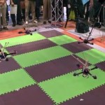 Quadcopters Use Motion Capture To Fly In  Formation (Video)