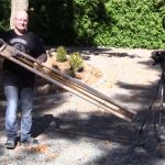 Slingshot Master Joerg Sprave Creates Massive 165cm Long Slingshot (video)