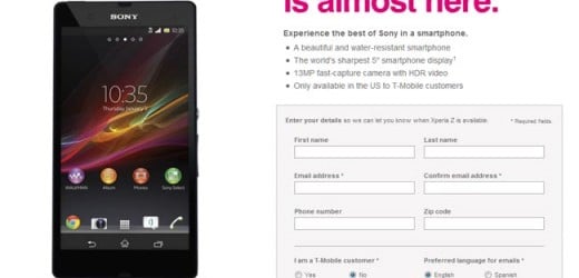 T-Mobile Sony Xperia