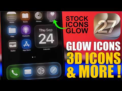 iOS 27 Home Screen Setup - GLOWING Icons, 3D Icons, XL - Geeky Gadgets
