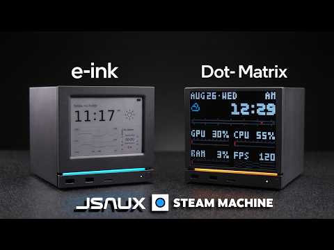 JSAUX Steam Machine Displays: E-Ink vs Pixel Matrix - Geeky Gadgets