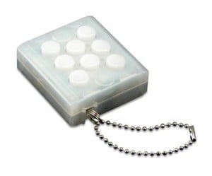 electronic bubble wrap keychain