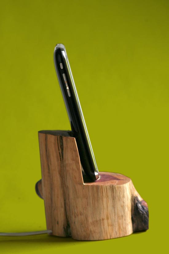 Tree Trunk iPhone Dock