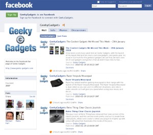 Join Geeky Gadgets On Facebook