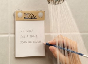 aqua notes make notes in the shower