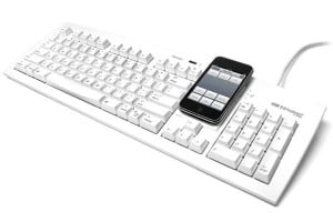 Matias USB Keyboard With Built In Smartphone Stand
