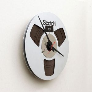 Recycled Magnetic Tape Reel Clock