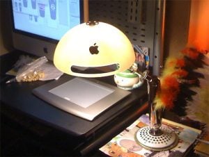 Recycled iMac G4 Lamp