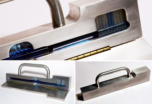 Unibody Aluminum Toothbrush Holder