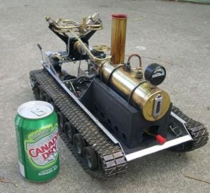 Remote Controlled Steam Powered Tank