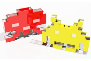 Space Invaders Salt And Pepper Shakers