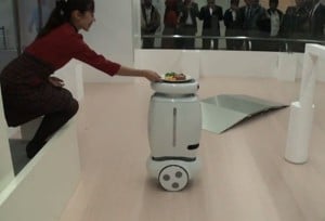 Toshiba Wheelie Robot