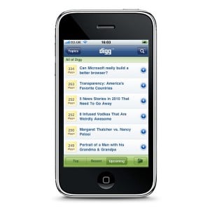 Digg Launches iPhone App