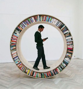 The Circular Walking Bookshelf
