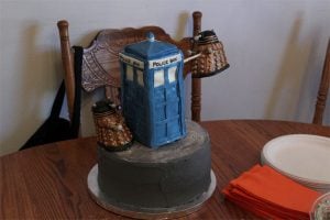 Doctor Who Tardis Birthday Cake