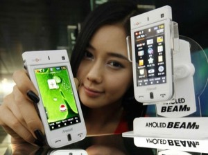 Samsung AMOLED Beam SPH-W9600 Projector Phone