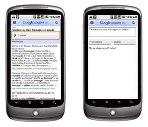 Google Add Text Translation To Google Goggles